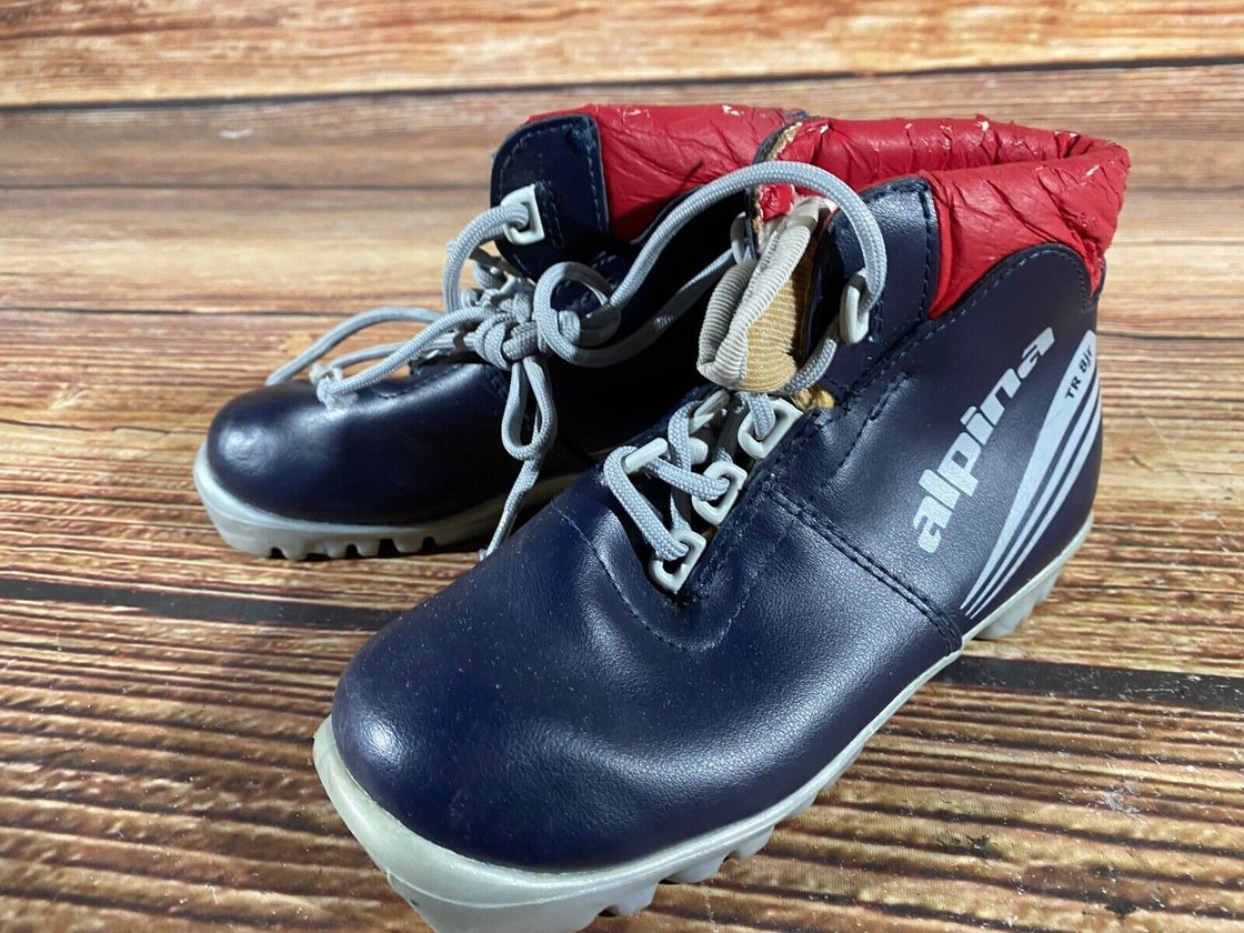 Alpina TR8jr Kids Nordic Cross Country Ski Boots Size EU30 US12 NNN A-840