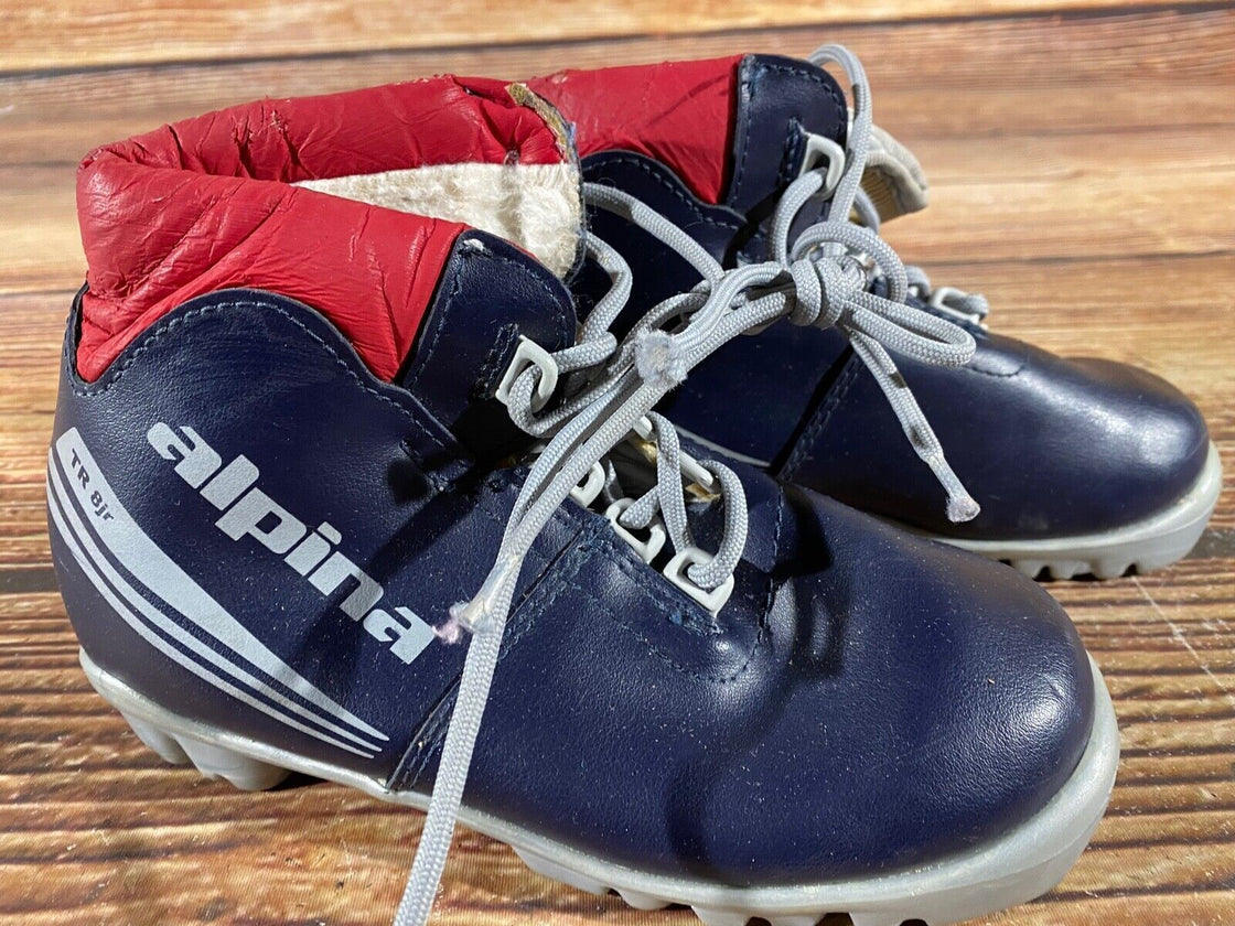 Alpina TR8jr Kids Nordic Cross Country Ski Boots Size EU30 US12 NNN A-840