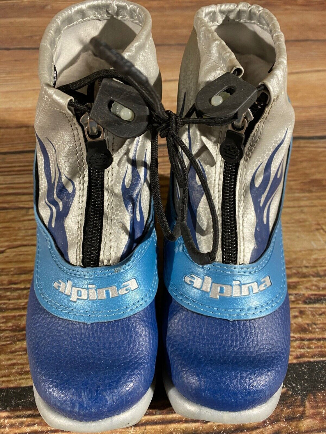 Alpina Frost Kids Nordic Cross Country Ski Boots Size EU28 US10.5 NNN A-992