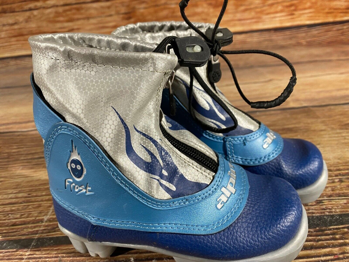 Alpina Frost Kids Nordic Cross Country Ski Boots Size EU28 US10.5 NNN A-992