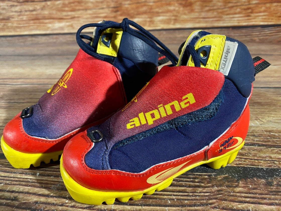 Alpina 312jr Kids Nordic Cross Country Ski Boots Size EU28 US10.5 NNN A-1012