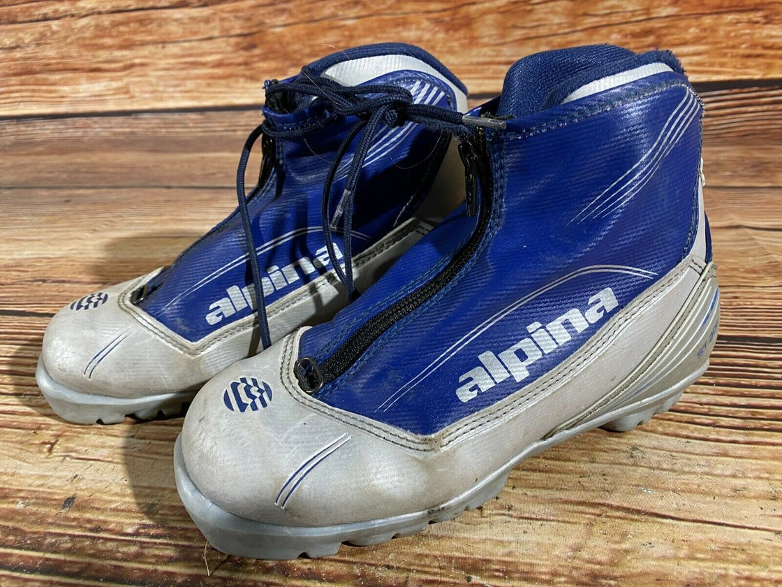 Alpina ST20jr Kids Nordic Cross Country Ski Boots Size EU35 US3.5 for NNN A-84