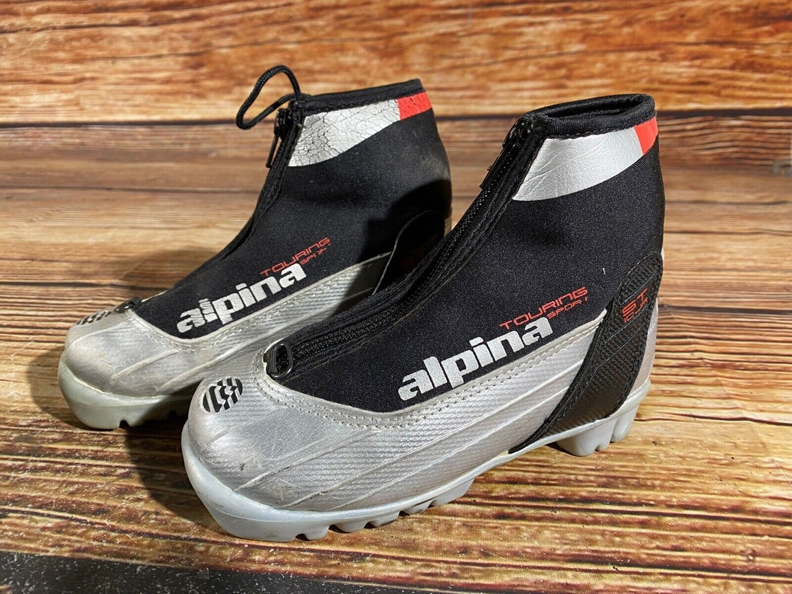 Alpina ST10jr Kids Nordic Cross Country Ski Boots Size EU28 US10.5 NNN A-878