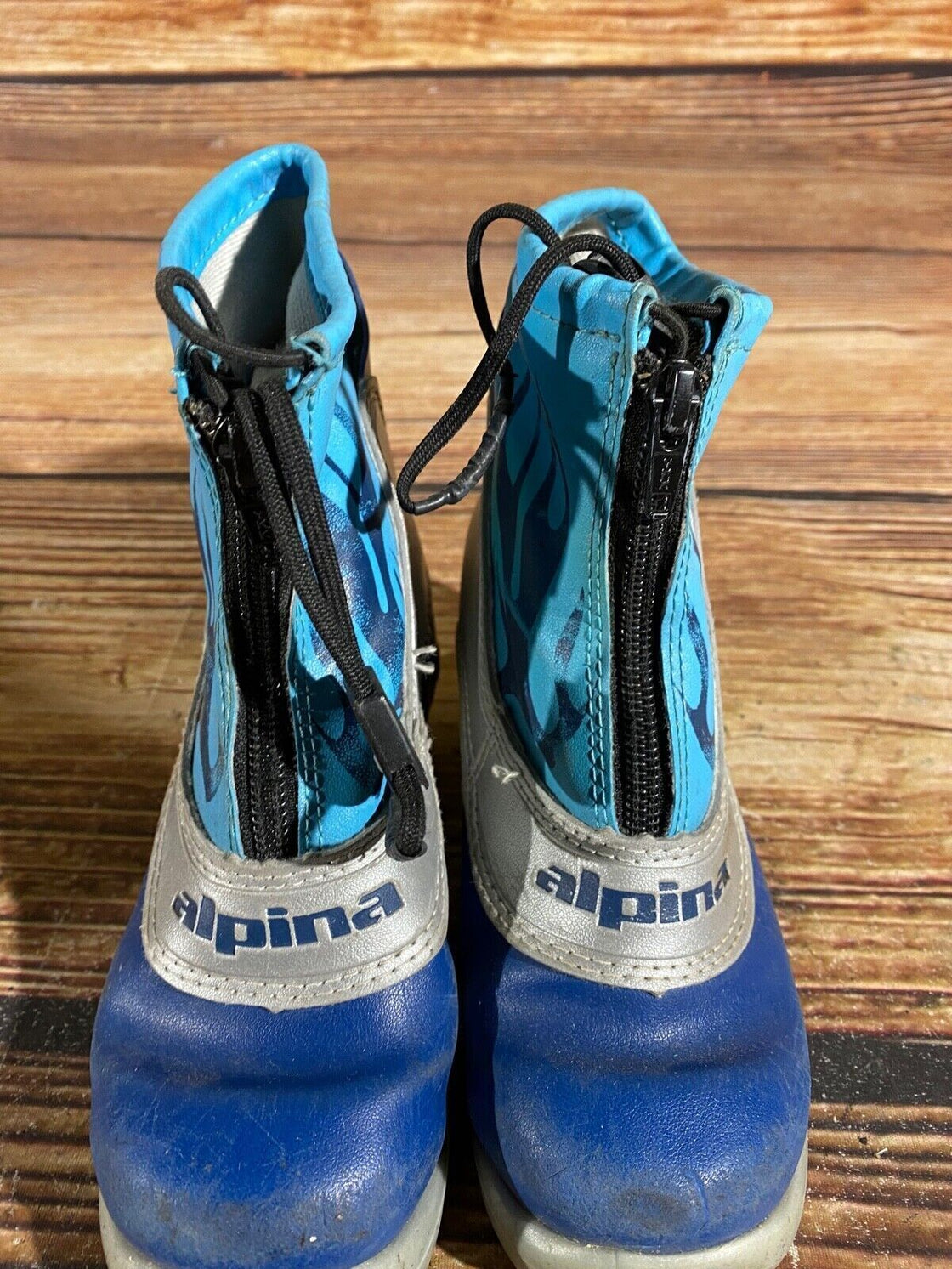 Alpina Frost Kids Nordic Cross Country Ski Boots Size EU28 US10.5 NNN A-811