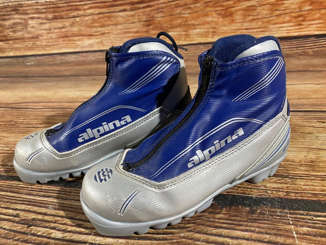 Alpina ST20jr Kids Nordic Cross Country Ski Boots Size EU34 US3 NNN A-839