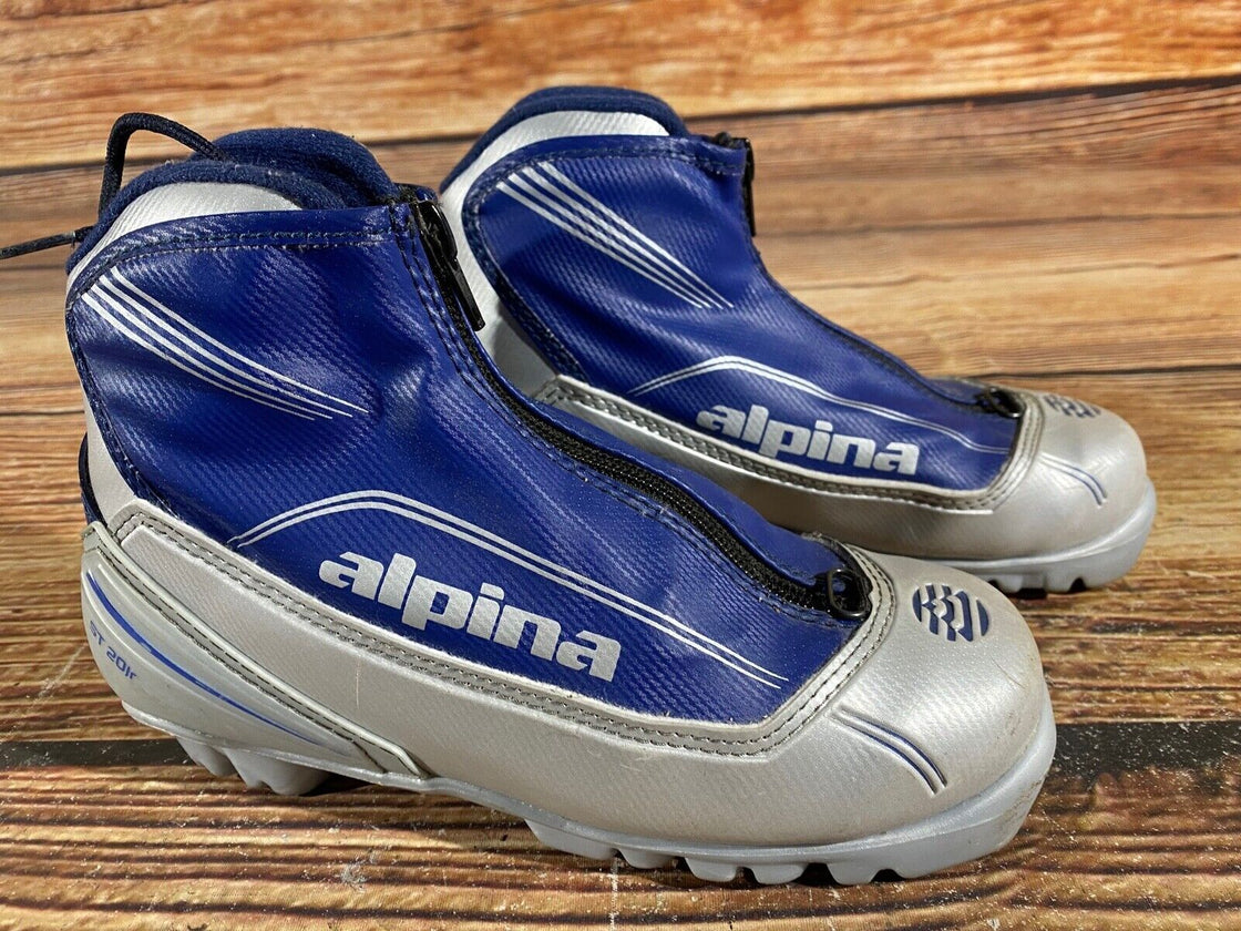 Alpina ST20jr Kids Nordic Cross Country Ski Boots Size EU34 US3 NNN A-839
