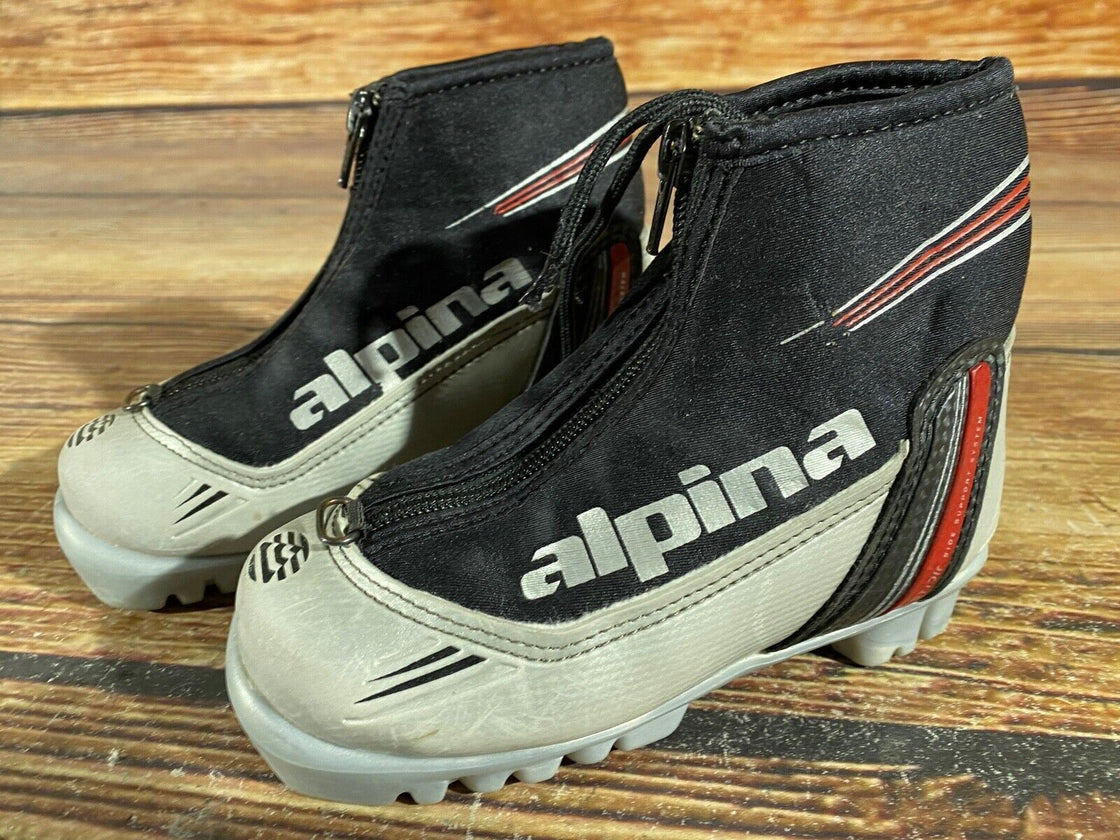 Alpina ST10jr Kids Nordic Cross Country Ski Boots Size EU28 US10.5 NNN A-998