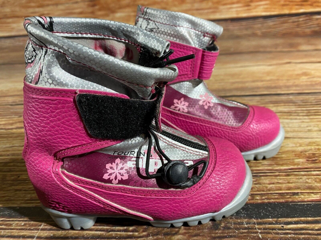 Alpina Frost Kids Nordic Cross Country Ski Boots Size EU26 US9 NNN A-791