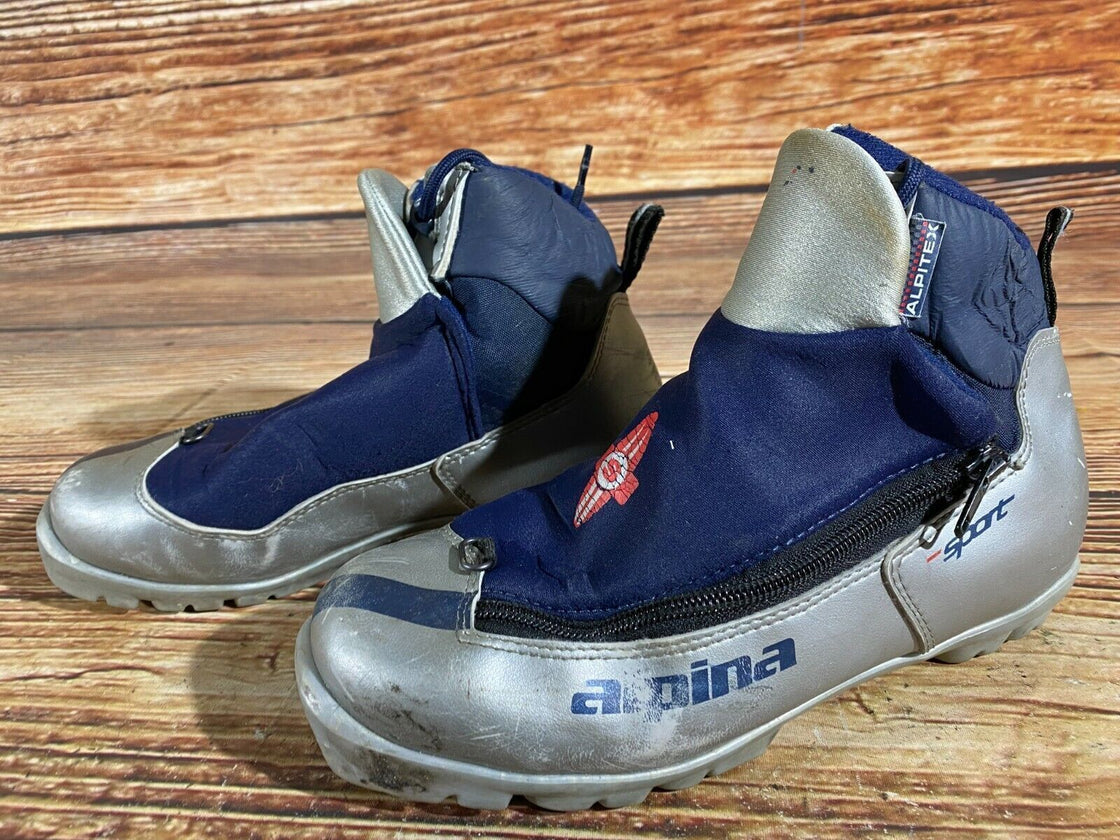 Alpina Sport Kids Nordic Cross Country Ski Boots Size EU36 US4.5 for NNN A-28