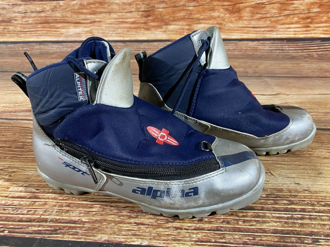 Alpina Sport Kids Nordic Cross Country Ski Boots Size EU36 US4.5 for NNN A-28