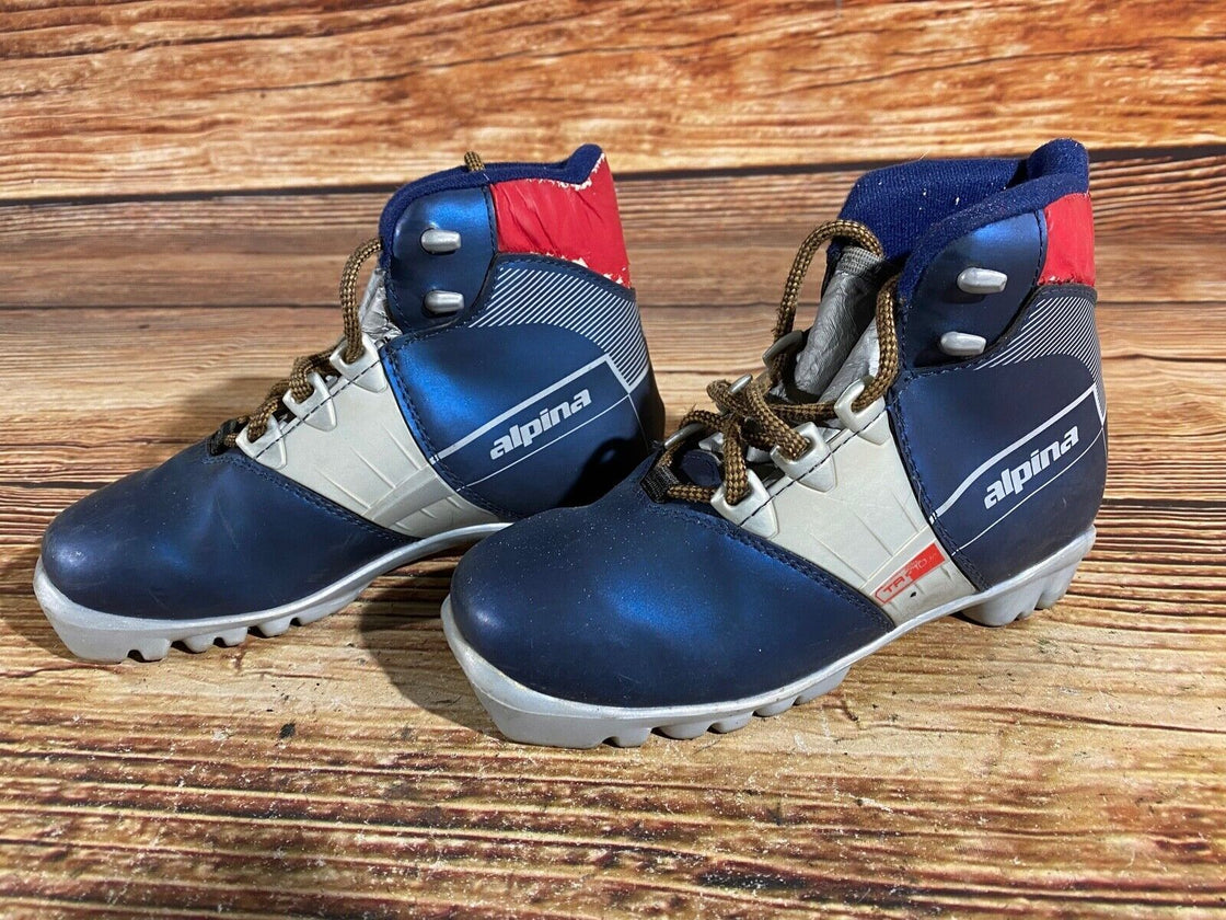 Alpina TR10jr Kids Nordic Cross Country Ski Boots Size EU33 US2 NNN A-841