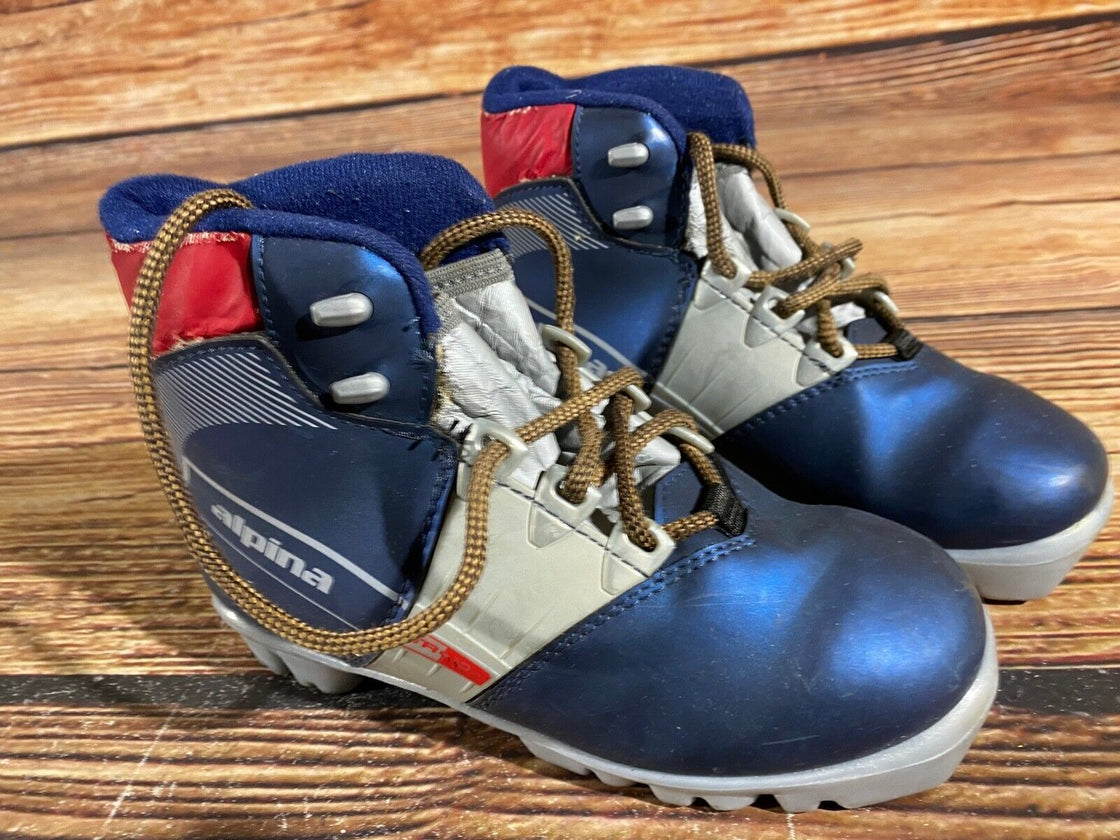 Alpina TR10jr Kids Nordic Cross Country Ski Boots Size EU33 US2 NNN A-841