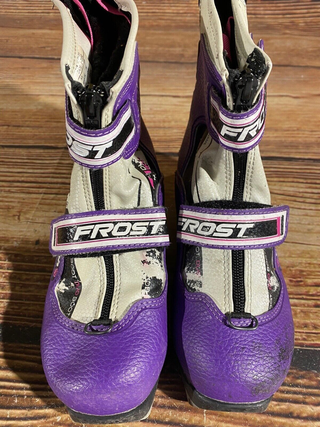 Alpina Frost Kids Nordic Cross Country Ski Boots Size EU34 US3 NNN A-958