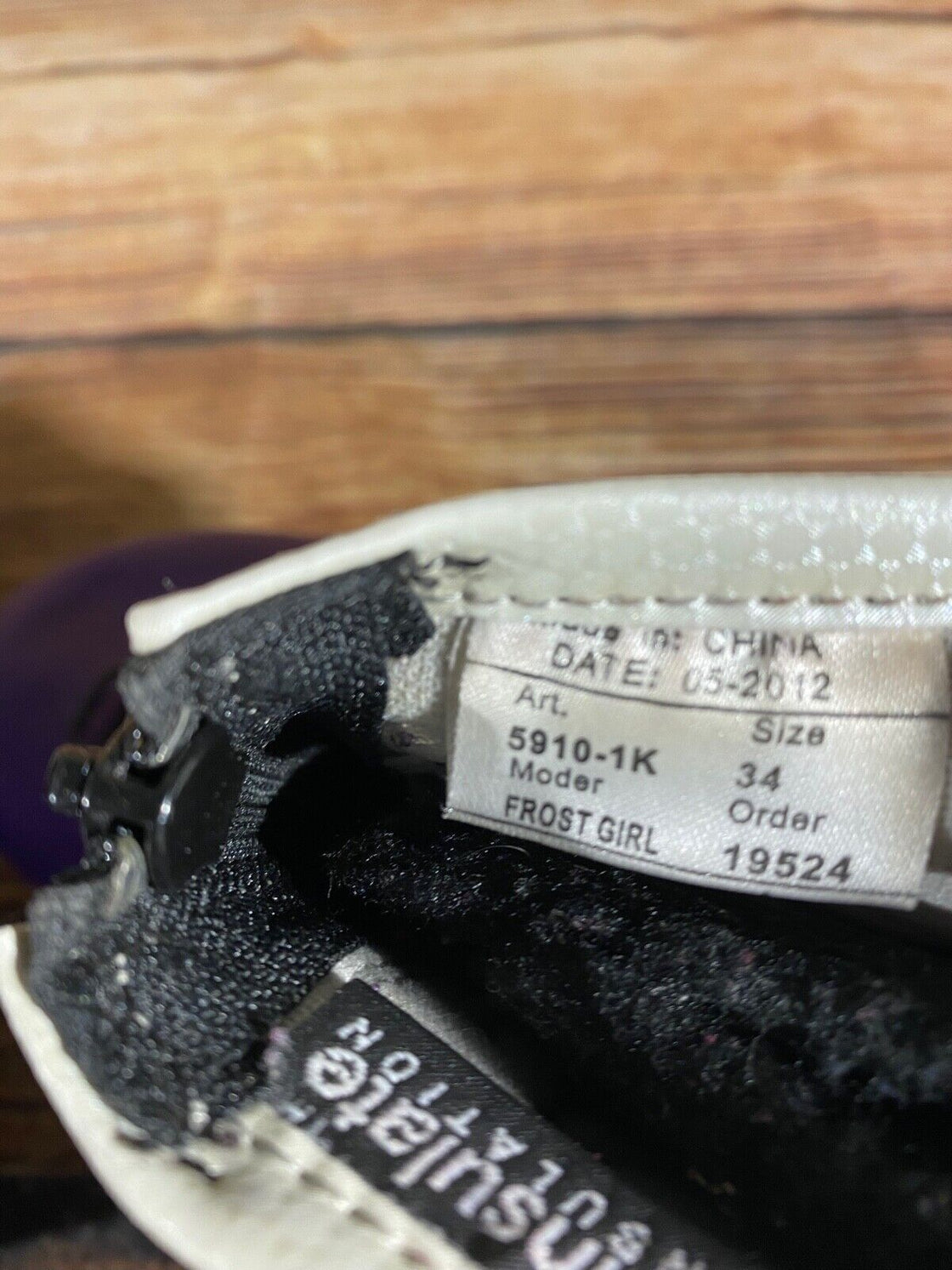 Alpina Frost Kids Nordic Cross Country Ski Boots Size EU34 US3 NNN A-958