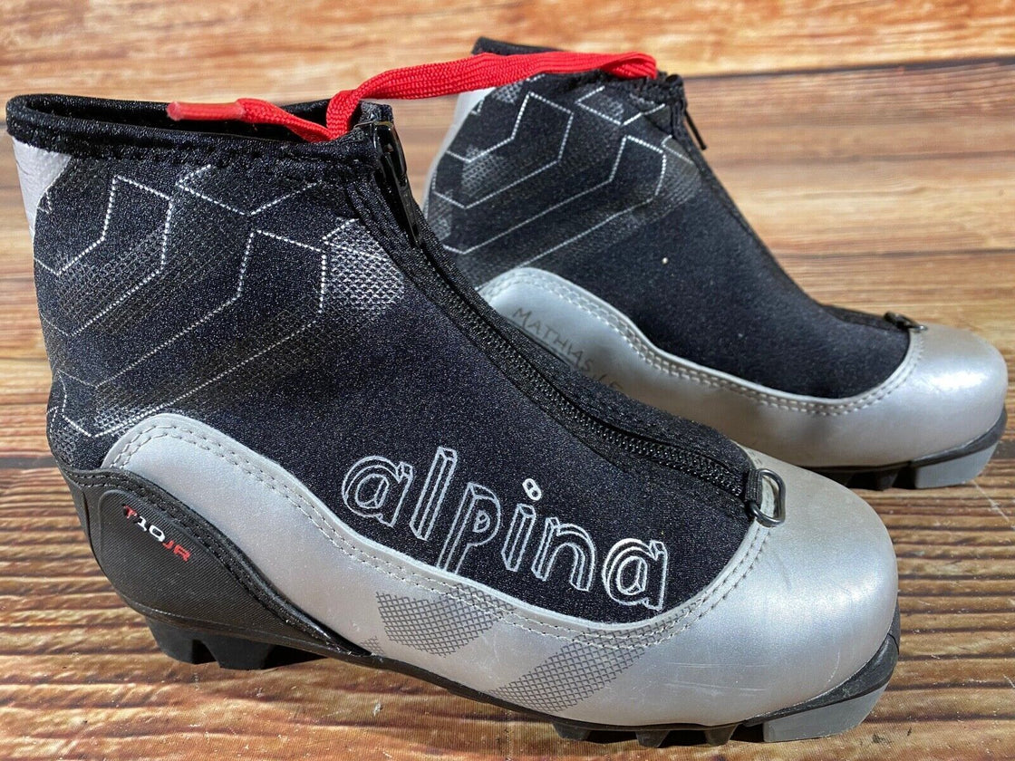 Alpina T10 Kids Nordic Cross Country Ski Boots Size EU33 US2 NNN A-731