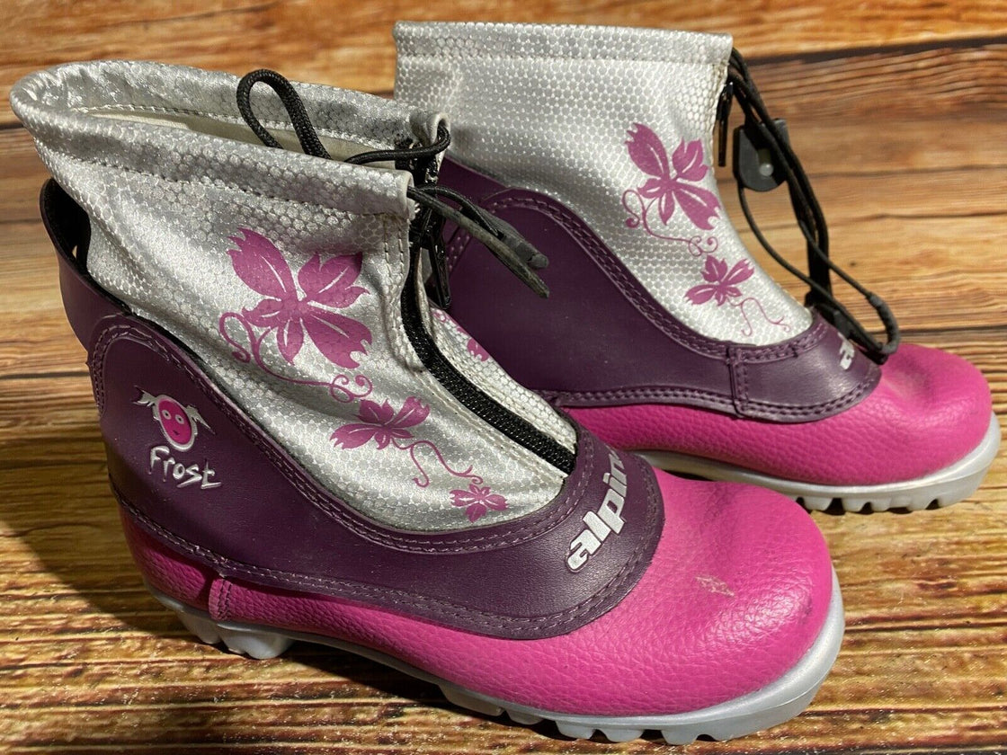 Alpina Kids Frost Nordic Cross Country Ski Boots Size EU32 US1.5 NNN A-707