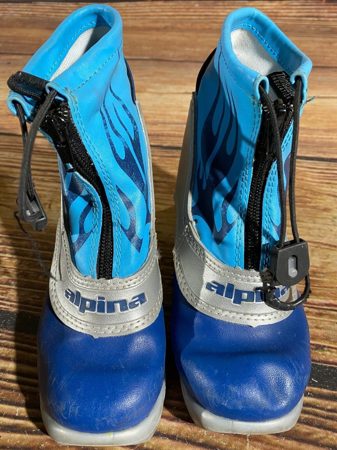 Alpina Frost Kids Nordic Cross Country Ski Boots Size EU29 US11 NNN A-810