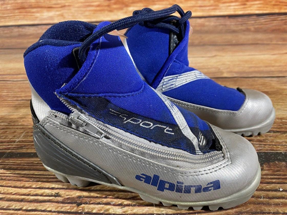 Alpina ST11j Kids Nordic Cross Country Ski Boots Size EU30 US12 NNN A-776
