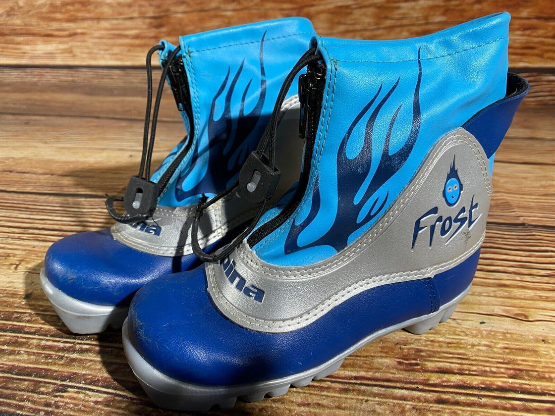Alpina Frost Kids Nordic Cross Country Ski Boots Size EU30 US12 NNN A-785