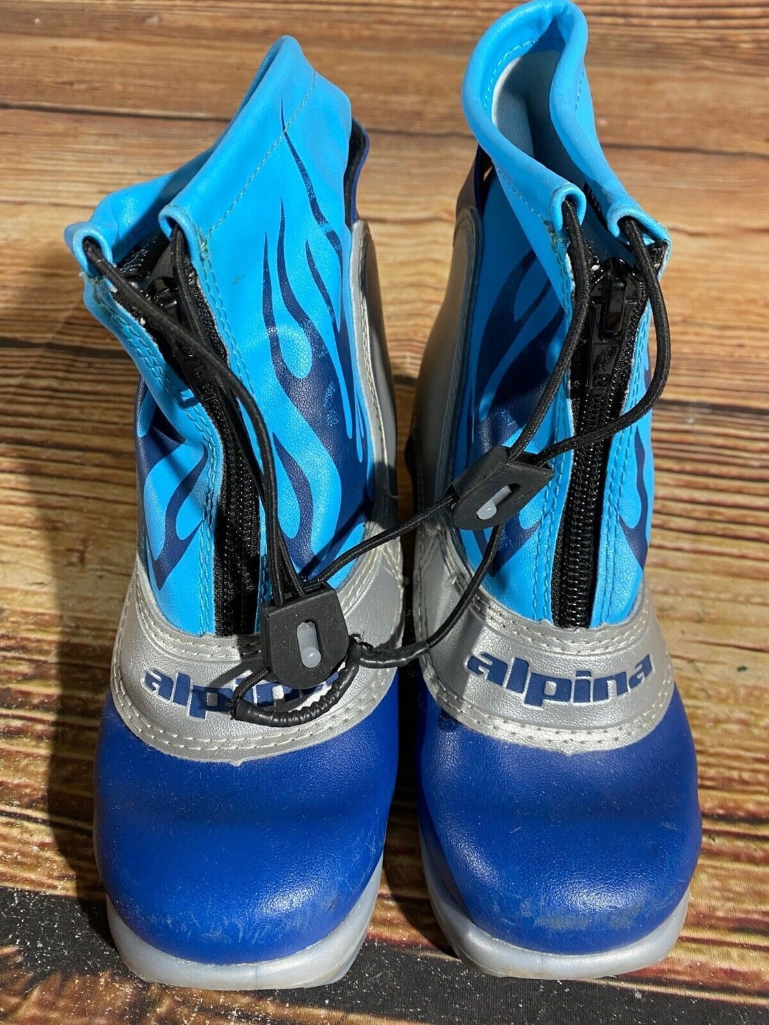 Alpina Frost Kids Nordic Cross Country Ski Boots Size EU30 US12 NNN A-785