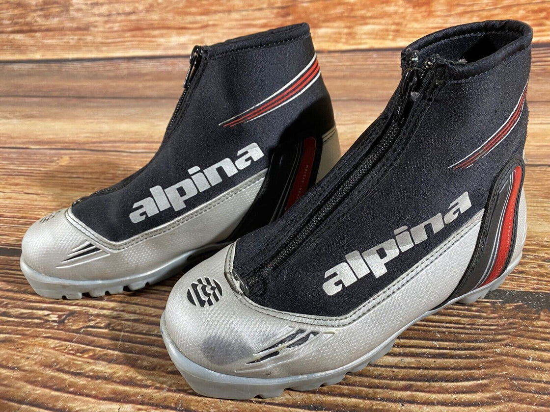 Alpina ST10jr Kids Nordic Cross Country Ski Boots Size EU35 US3.5 NNN A-779