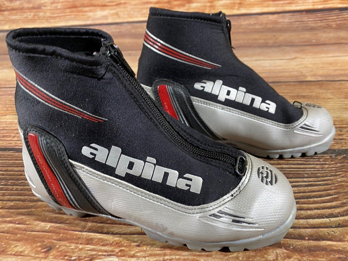 Alpina ST10jr Kids Nordic Cross Country Ski Boots Size EU35 US3.5 NNN A-779