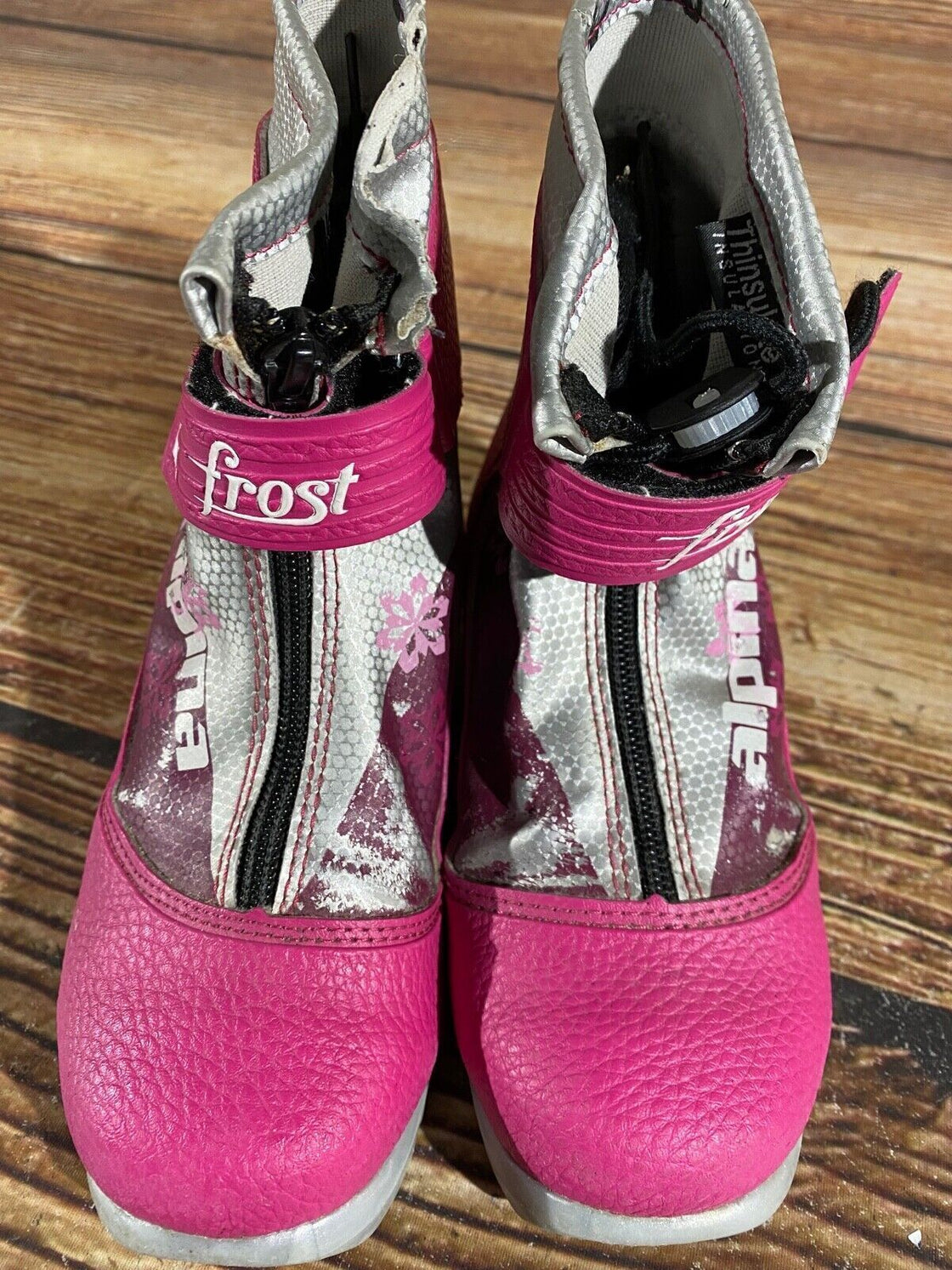 Alpina Frost Kids Nordic Cross Country Ski Boots Size EU33 US2 NNN A-763