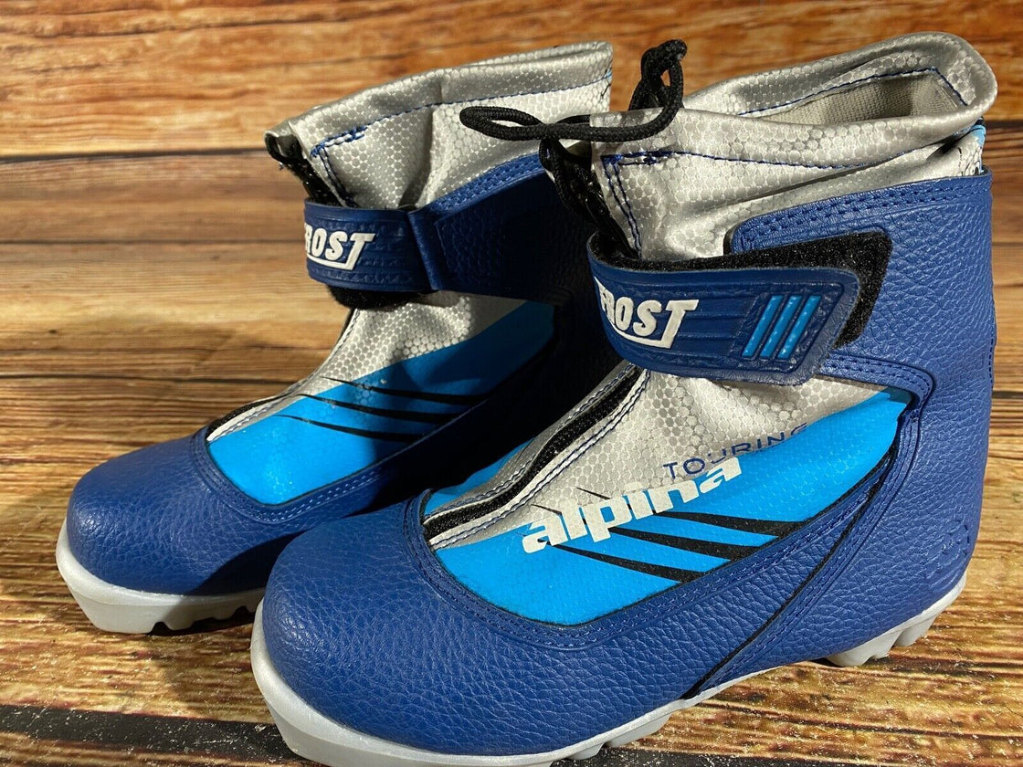 Alpina Frost Kids Nordic Cross Country Ski Boots Size EU34 US3 NNN A-964