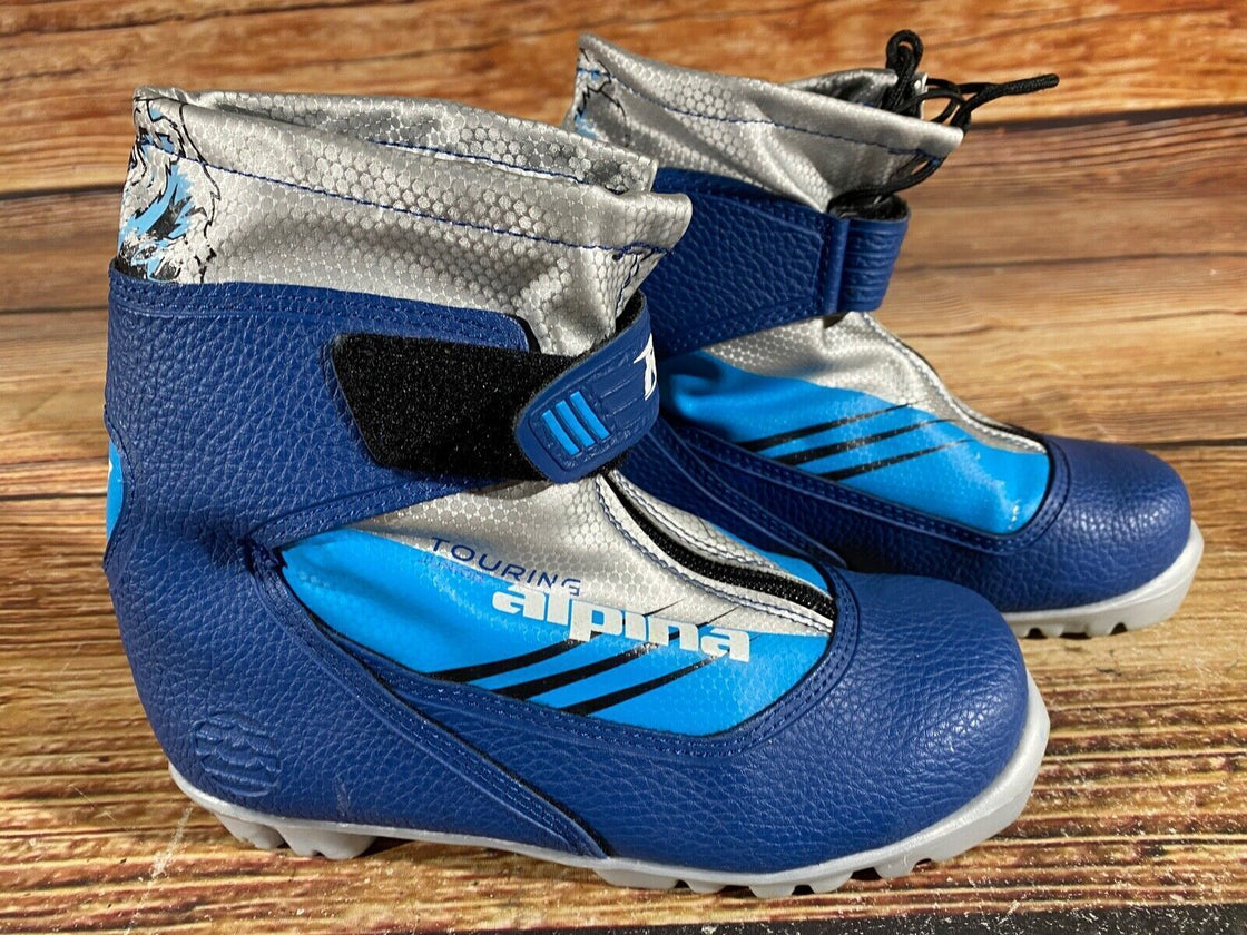 Alpina Frost Kids Nordic Cross Country Ski Boots Size EU34 US3 NNN A-964