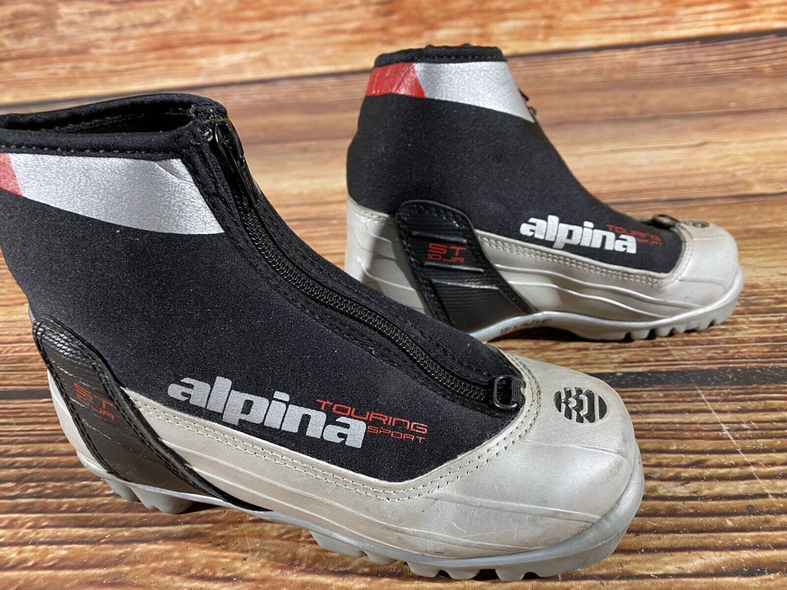 Alpina ST10jr Kids Nordic Cross Country Ski Boots Size EU32 US1.5 NNN A-800
