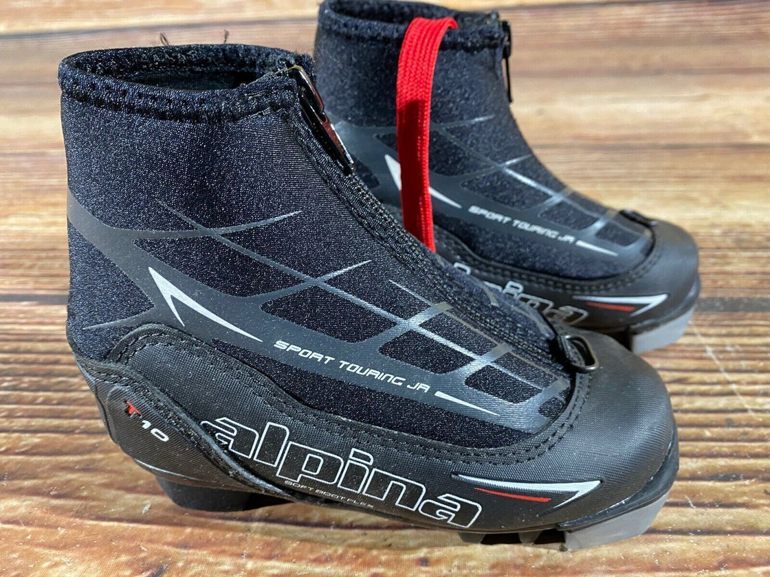 Alpina T10 Kids Nordic Cross Country Ski Boots Size EU25 US8.5 NNN A-746