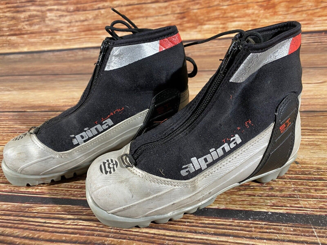 Alpina ST10jr Kids Nordic Cross Country Ski Boots Size EU33 US2 NNN A-803