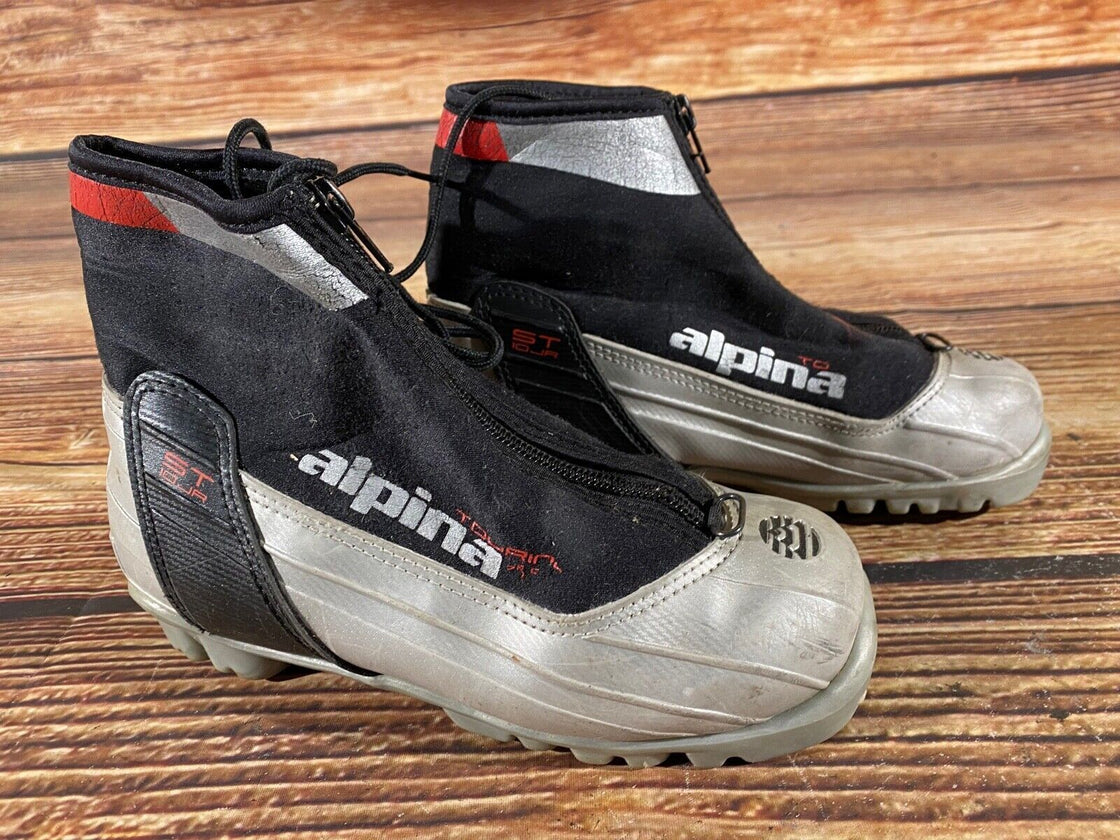 Alpina ST10jr Kids Nordic Cross Country Ski Boots Size EU33 US2 NNN A-803