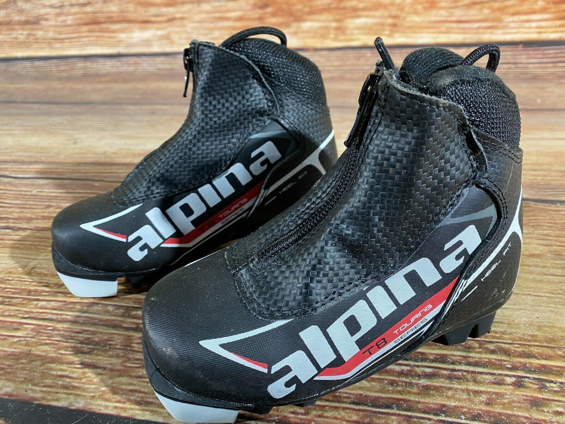 Alpina T8 Kids Nordic Cross Country Ski Boots Size EU27 US9.5 for NNN A-441