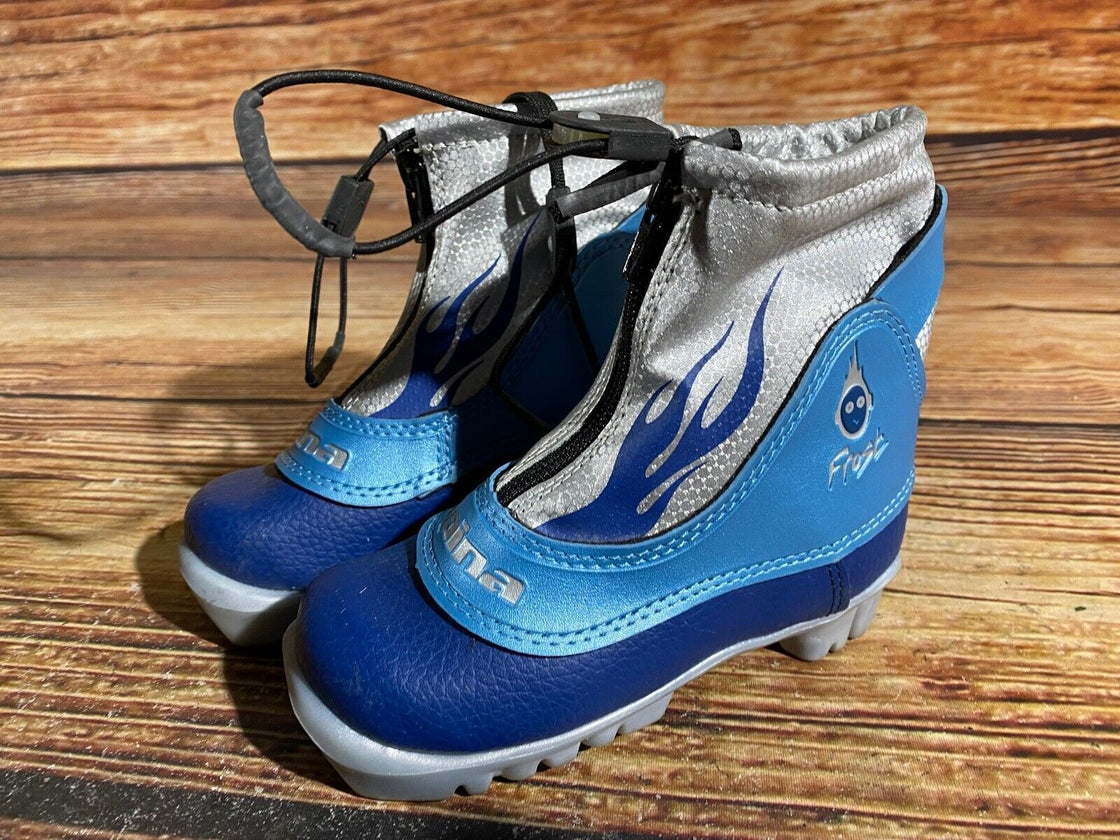 Alpina Frost Kids Nordic Cross Country Ski Boots Size EU25 US7.5 NNN A-808