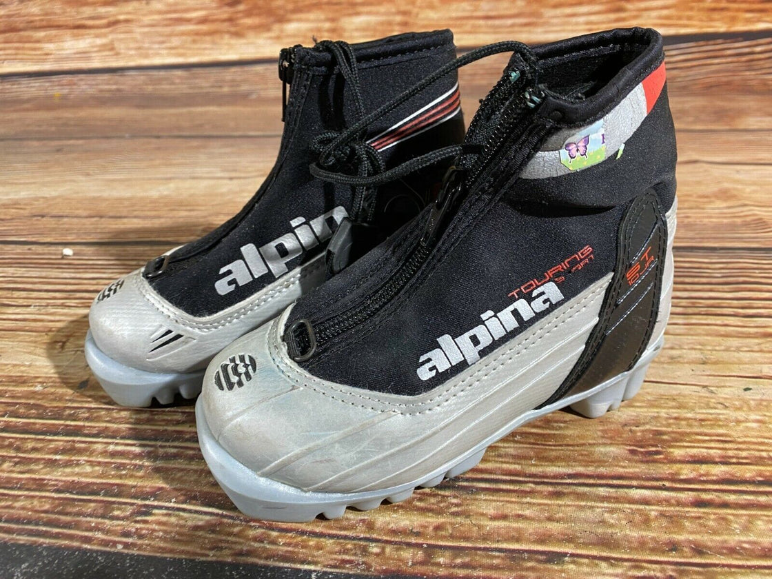 Alpina ST10jr Kids Nordic Cross Country Ski Boots Size EU26 US9 for NNN A-237