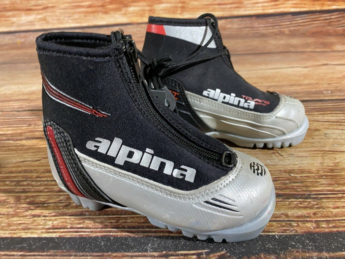 Alpina ST10jr Kids Nordic Cross Country Ski Boots Size EU26 US9 for NNN A-237