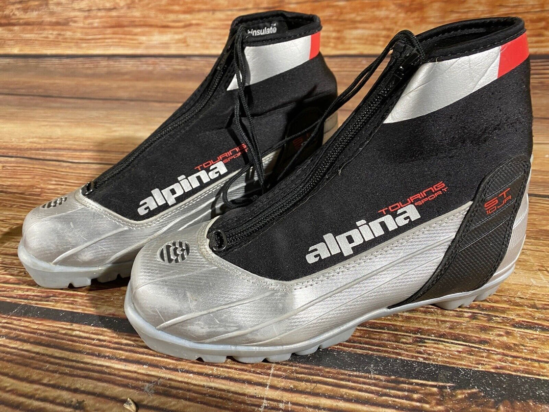 Alpina ST10 Kids Nordic Cross Country Ski Boots Size EU36 US12.5 NNN A-686