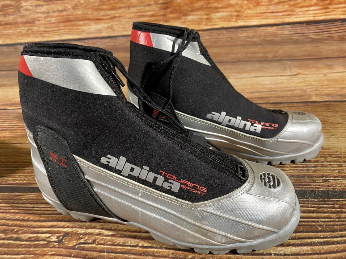 Alpina ST10 Kids Nordic Cross Country Ski Boots Size EU36 US12.5 NNN A-686