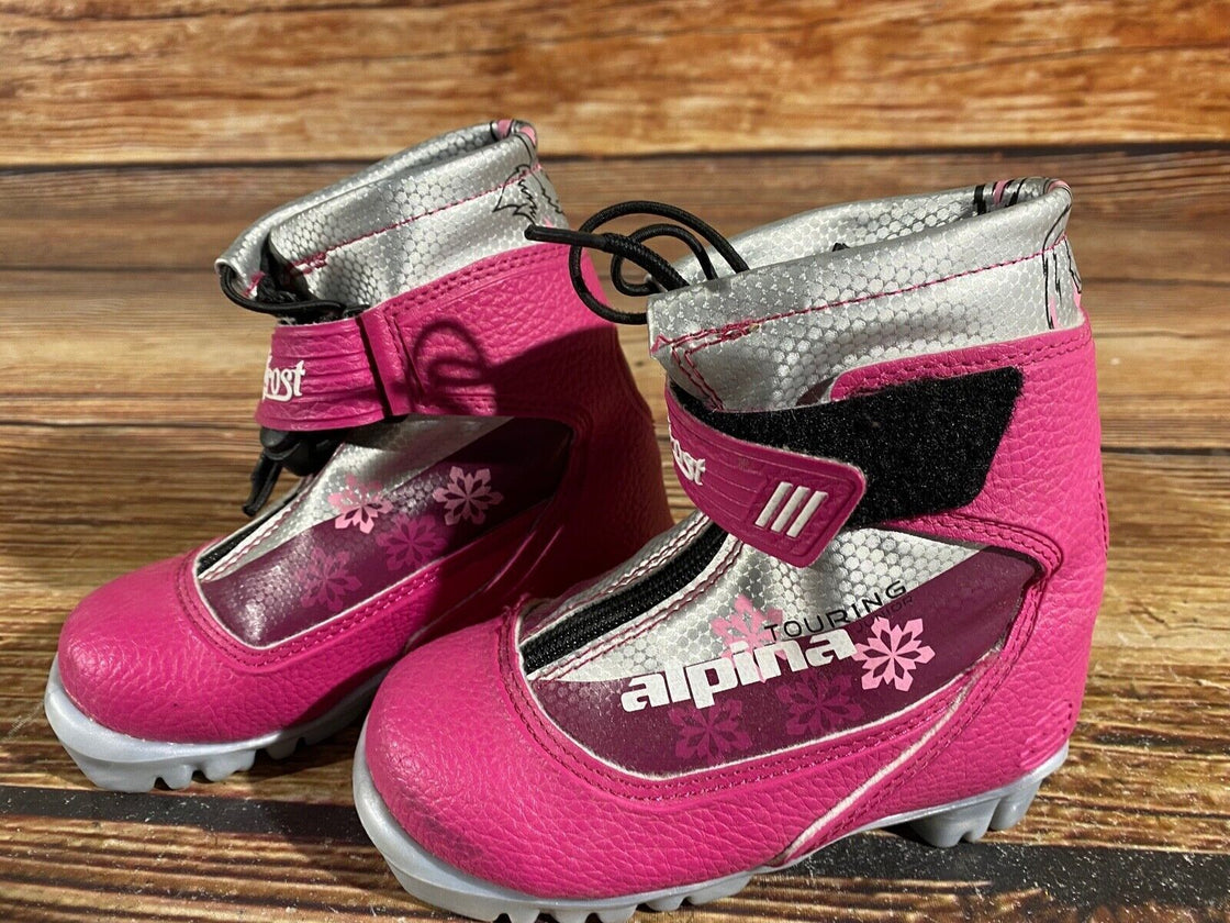 Alpina Kids Frost Nordic Cross Country Ski Boots Size EU26 US8.5 NNN A-714