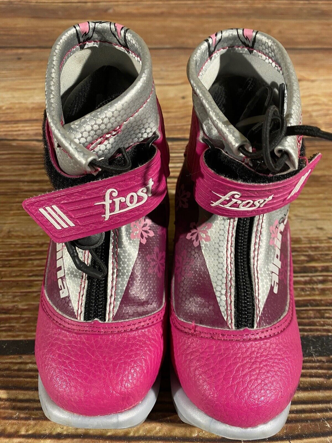 Alpina Kids Frost Nordic Cross Country Ski Boots Size EU26 US8.5 NNN A-714