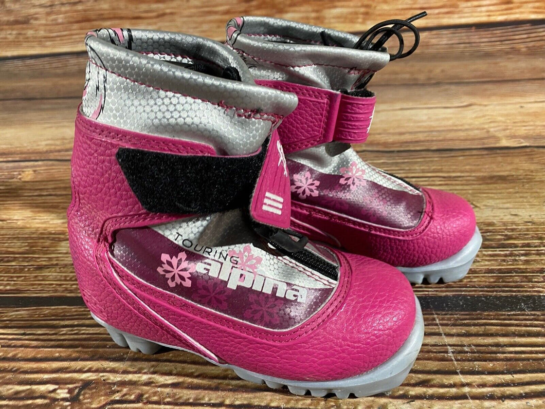 Alpina Kids Frost Nordic Cross Country Ski Boots Size EU26 US8.5 NNN A-714