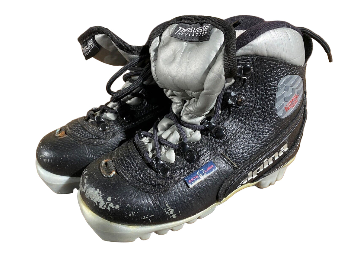 Alpina 125 Kids Nordic Cross Country Ski Boots Size EU29 US11 NNN A-695
