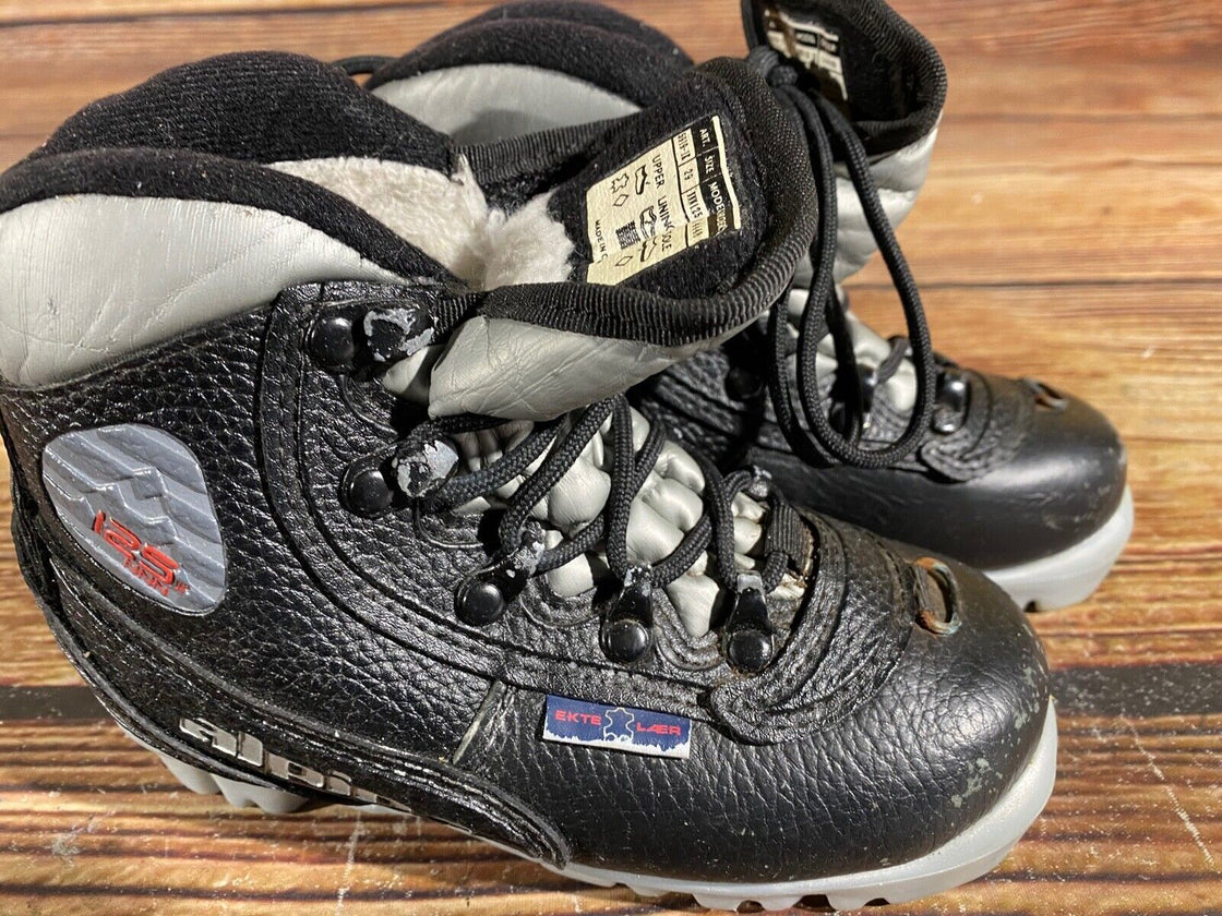 Alpina 125 Kids Nordic Cross Country Ski Boots Size EU29 US11 NNN A-695
