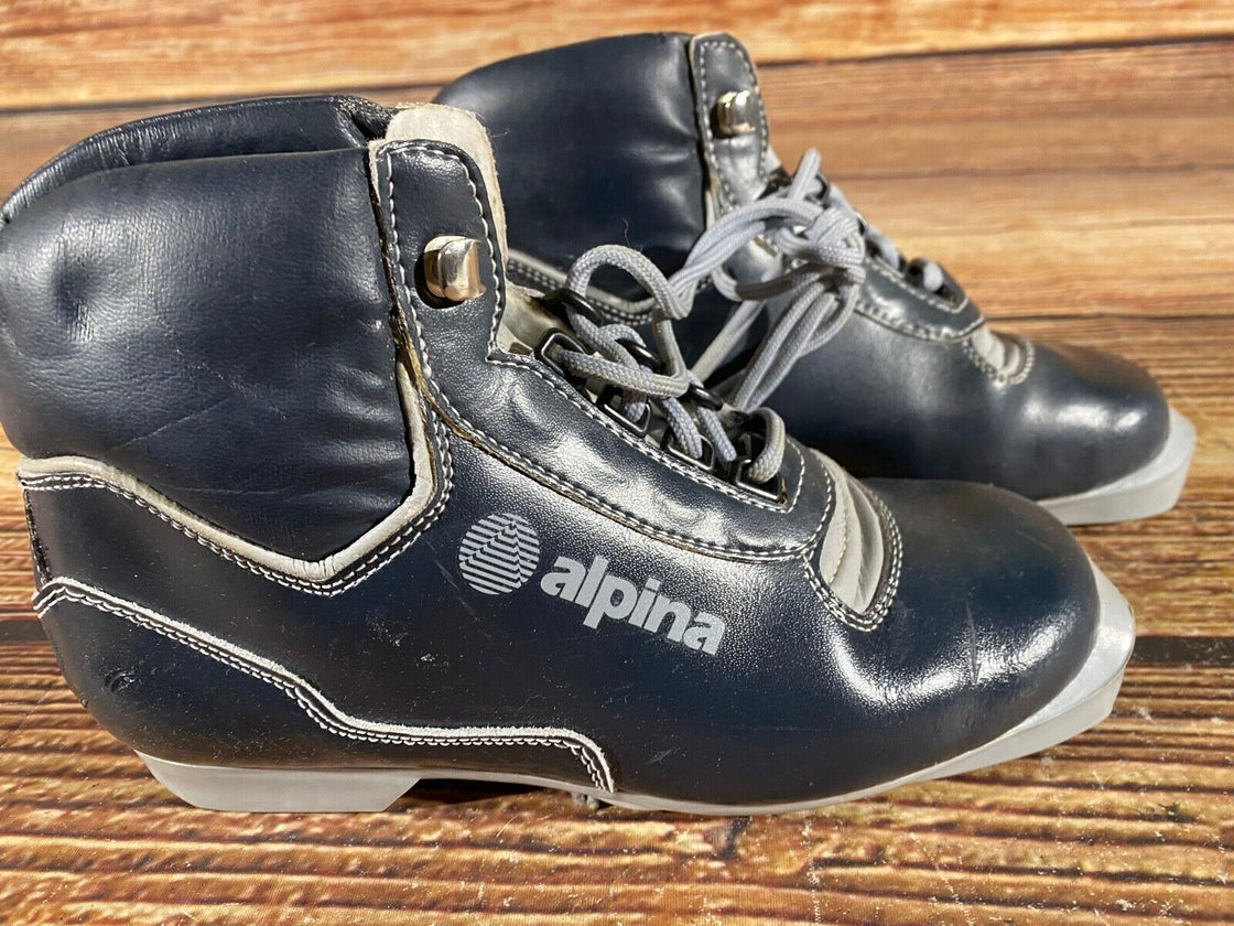 Alpina Kids Nordic Cross Country Ski Boots Size EU36 US4.5 NNN A-953