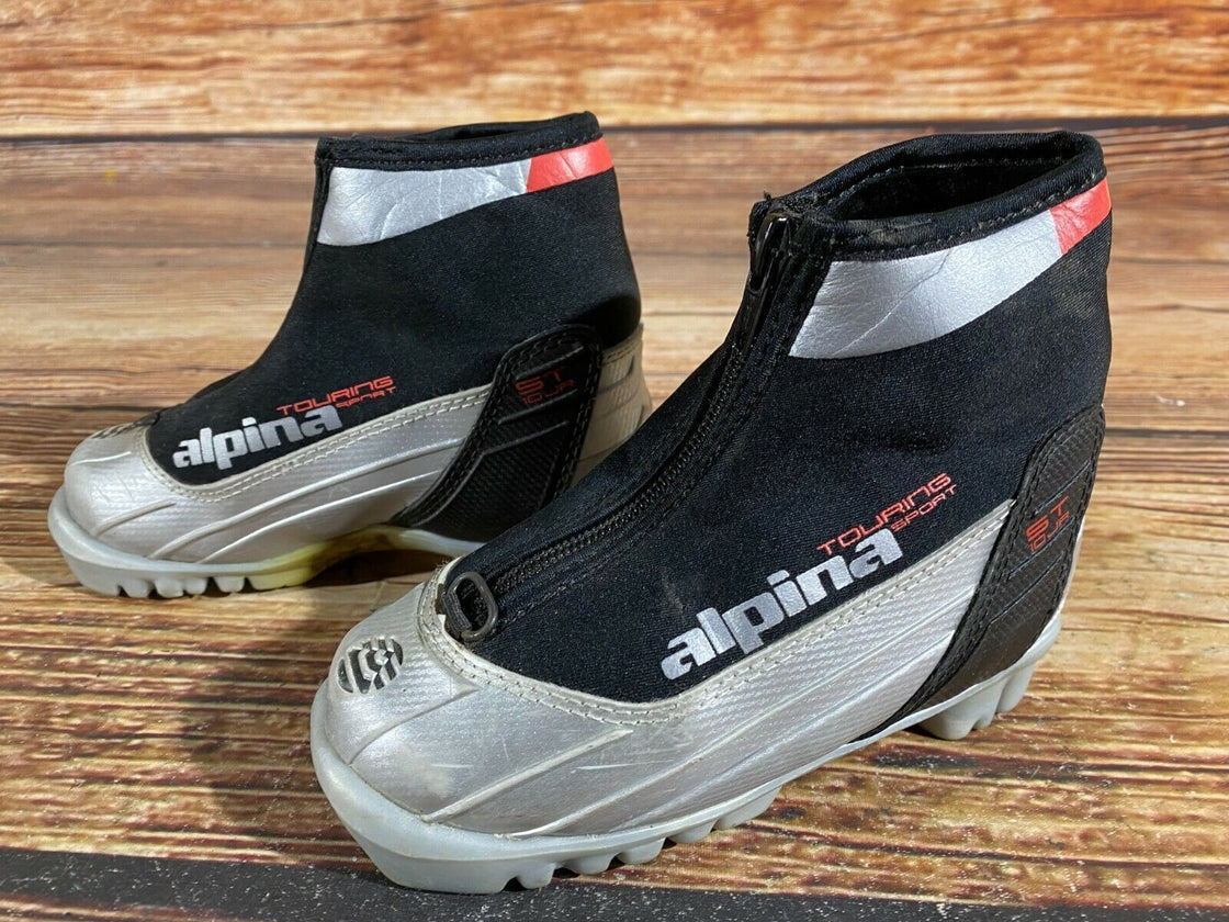 Alpina ST10j Kids Nordic Cross Country Ski Boots Size EU27 US9.5 for NNN A-281
