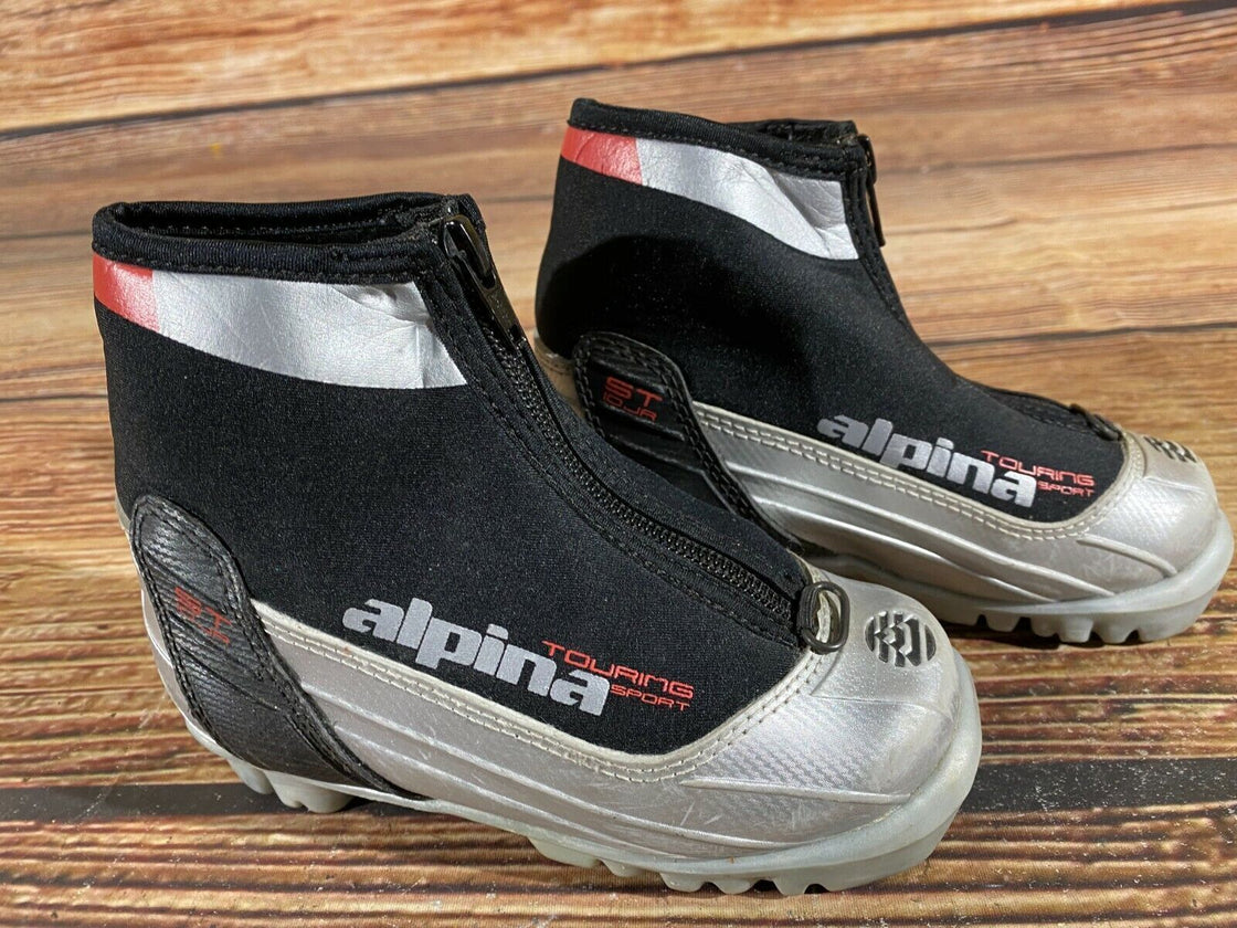 Alpina ST10j Kids Nordic Cross Country Ski Boots Size EU27 US9.5 for NNN A-281