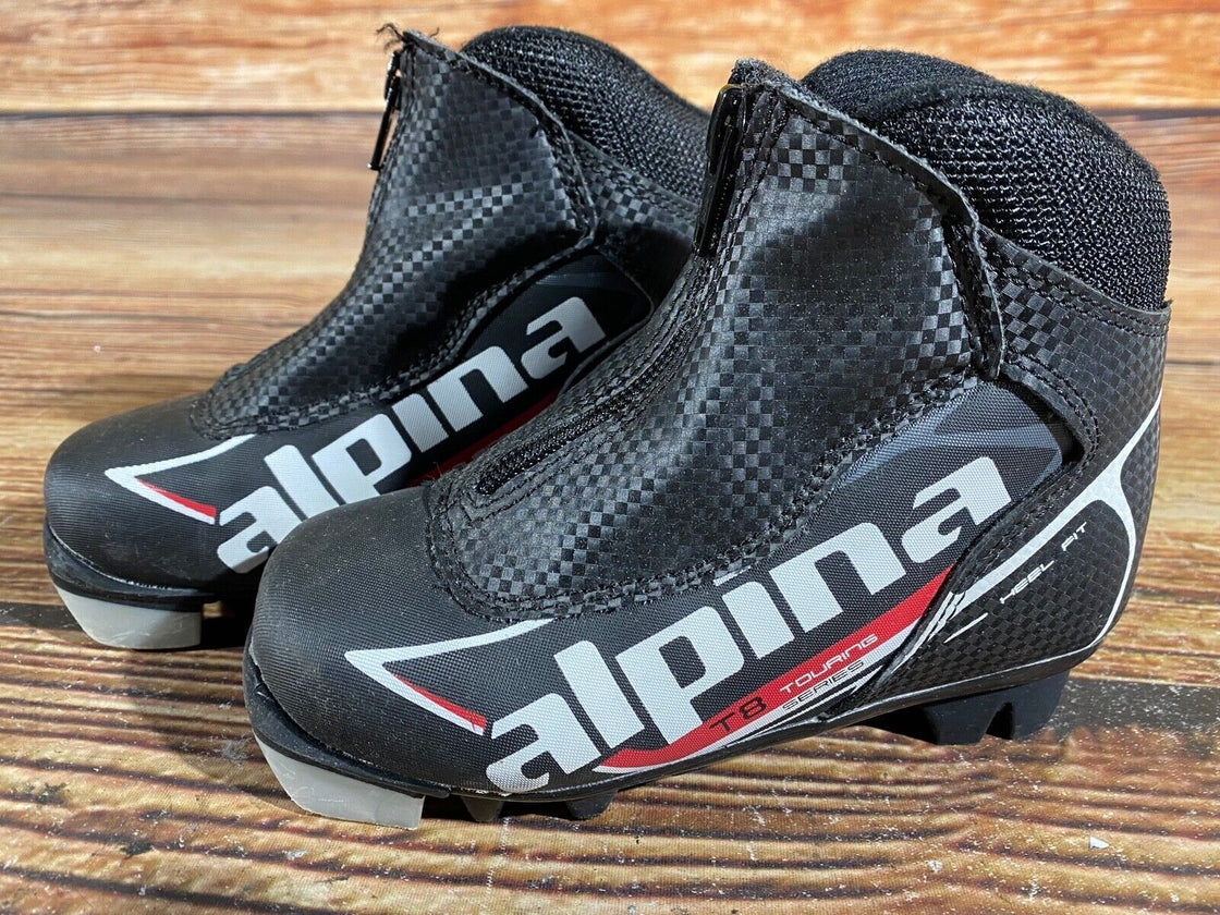Alpina T8 Kids Nordic Cross Country Ski Boots Size EU27 US9.5 NNN A-725