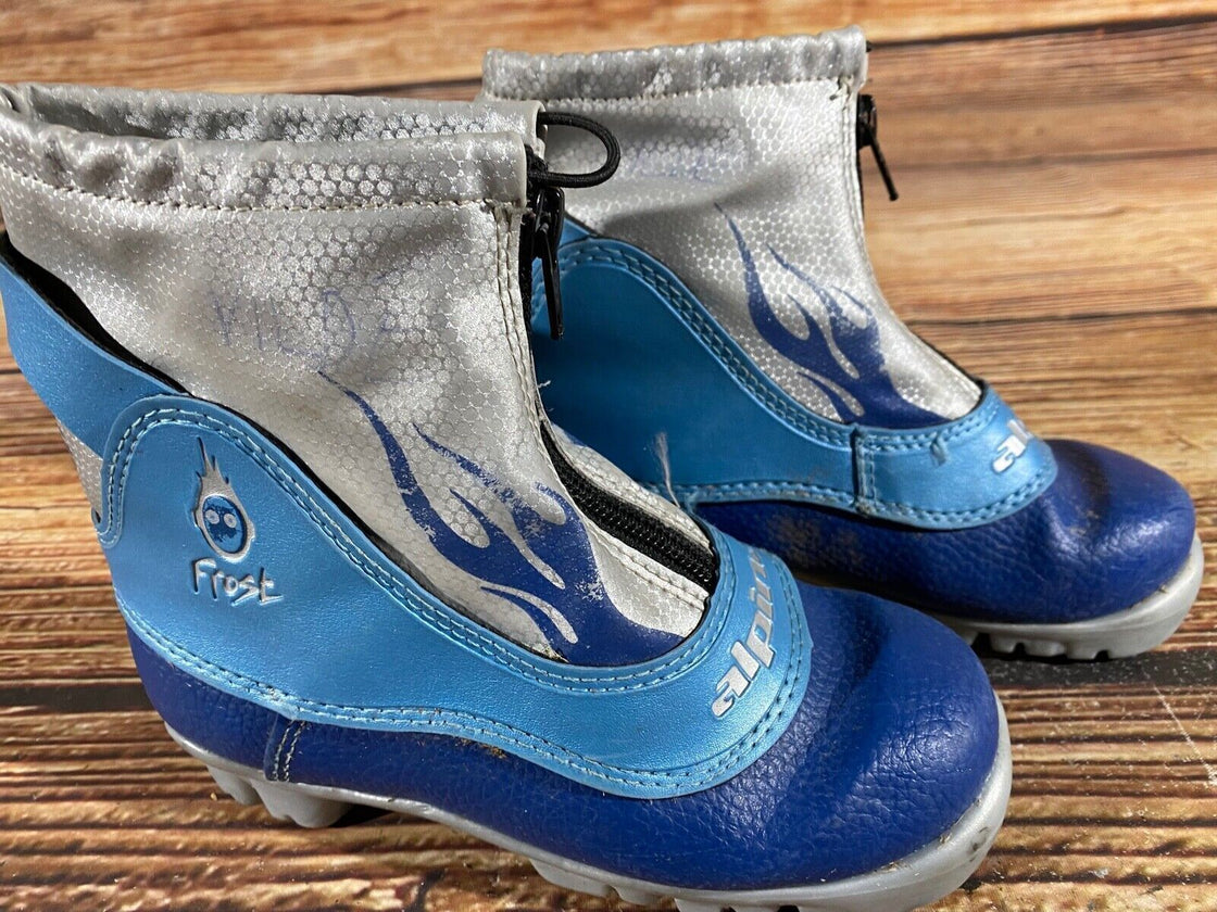 Alpina Frost Nordic Cross Country Ski Boots Kids Size EU30 US12 NNN A-715