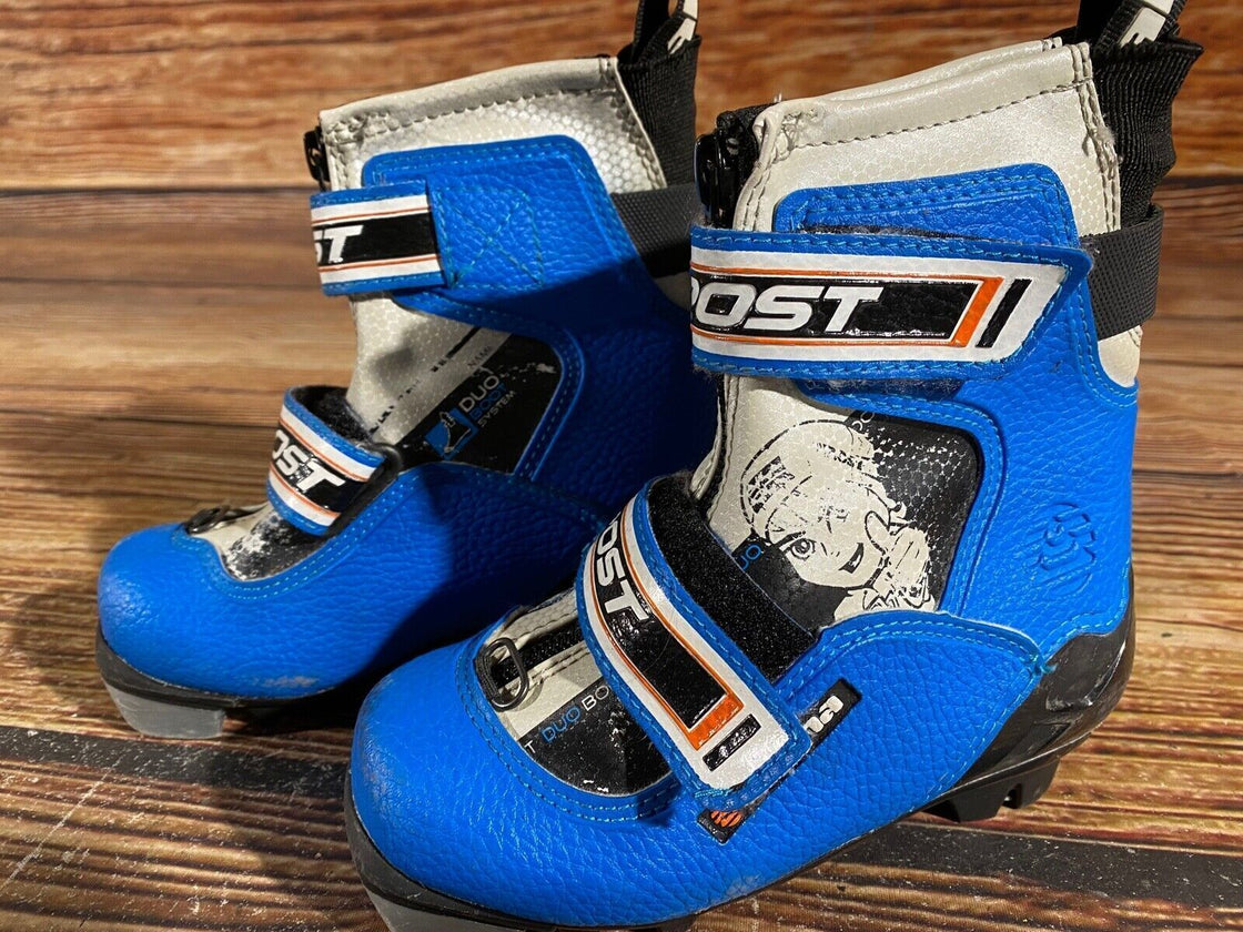 Alpina Frost Kids Nordic Cross Country Ski Boots Size EU27 US9.5 NNN A-857